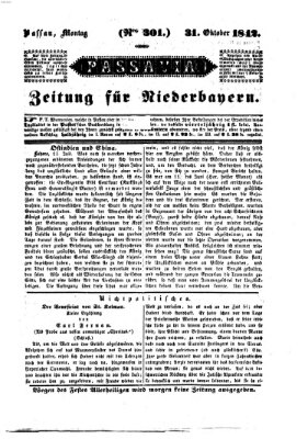 Passavia (Donau-Zeitung) Montag 31. Oktober 1842