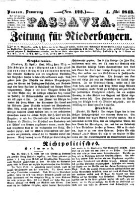 Passavia (Donau-Zeitung) Donnerstag 4. Mai 1843