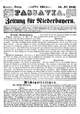 Passavia (Donau-Zeitung) Sonntag 14. Mai 1843