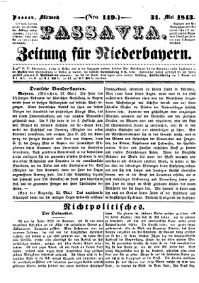 Passavia (Donau-Zeitung) Mittwoch 31. Mai 1843