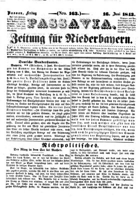 Passavia (Donau-Zeitung) Freitag 16. Juni 1843