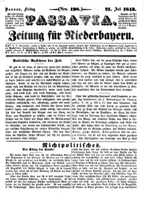 Passavia (Donau-Zeitung) Freitag 21. Juli 1843