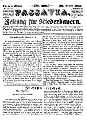 Passavia (Donau-Zeitung) Montag 30. Oktober 1843