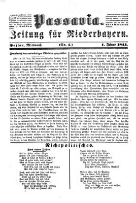 Passavia (Donau-Zeitung) Mittwoch 1. Januar 1845