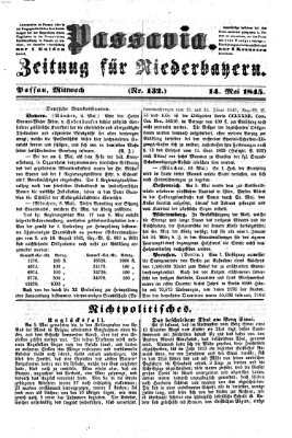Passavia (Donau-Zeitung) Mittwoch 14. Mai 1845