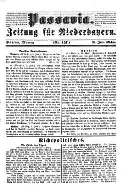 Passavia (Donau-Zeitung) Montag 9. Juni 1845