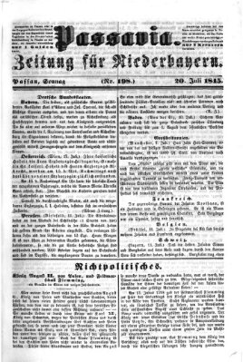 Passavia (Donau-Zeitung) Sonntag 20. Juli 1845