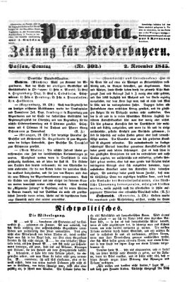 Passavia (Donau-Zeitung) Sonntag 2. November 1845