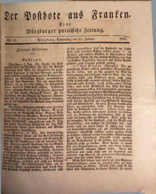 Der Postbote aus Franken Donnerstag 12. Januar 1832