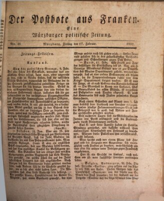 Der Postbote aus Franken Freitag 17. Februar 1832