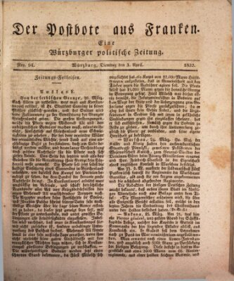 Der Postbote aus Franken Dienstag 3. April 1832