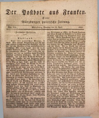 Der Postbote aus Franken Montag 23. April 1832