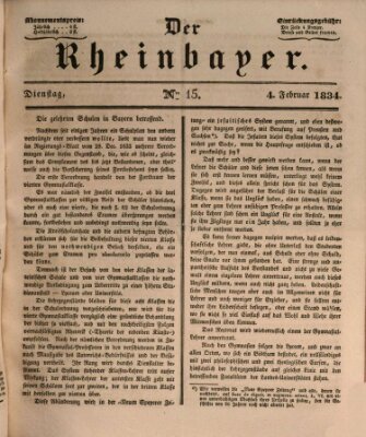 Der Rheinbayer Dienstag 4. Februar 1834