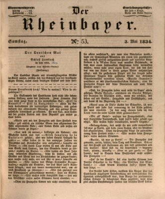 Der Rheinbayer Samstag 3. Mai 1834