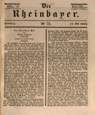 Der Rheinbayer Samstag 17. Mai 1834