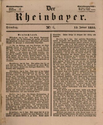 Der Rheinbayer Dienstag 13. Januar 1835