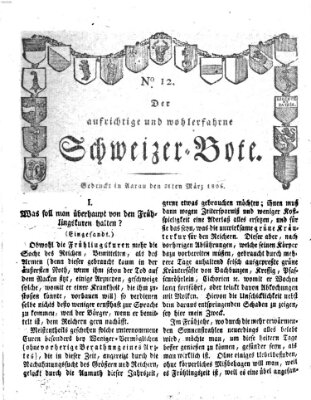 Der aufrichtige und wohlerfahrene Schweizer-Bote (Der Schweizer-Bote) Freitag 21. März 1806