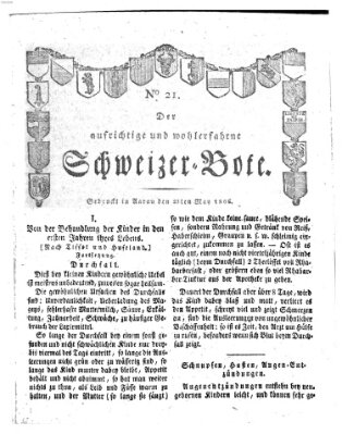 Der aufrichtige und wohlerfahrene Schweizer-Bote (Der Schweizer-Bote) Freitag 23. Mai 1806