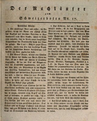Der aufrichtige und wohlerfahrene Schweizer-Bote (Der Schweizer-Bote) Freitag 22. April 1808