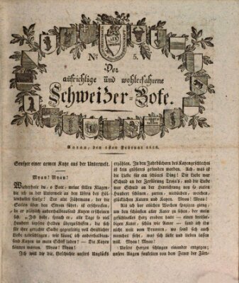Der aufrichtige und wohlerfahrene Schweizer-Bote (Der Schweizer-Bote) Donnerstag 1. Februar 1810