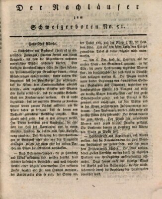 Der aufrichtige und wohlerfahrene Schweizer-Bote (Der Schweizer-Bote) Donnerstag 20. Dezember 1810