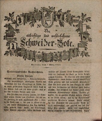 Der aufrichtige und wohlerfahrene Schweizer-Bote (Der Schweizer-Bote) Donnerstag 7. März 1811