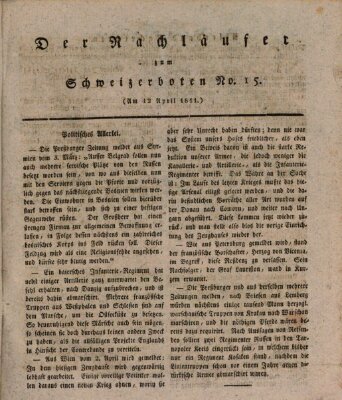 Der aufrichtige und wohlerfahrene Schweizer-Bote (Der Schweizer-Bote) Freitag 12. April 1811