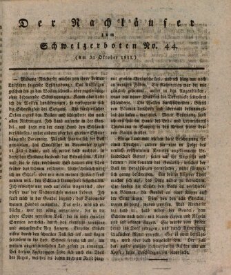 Der aufrichtige und wohlerfahrene Schweizer-Bote (Der Schweizer-Bote) Donnerstag 31. Oktober 1811