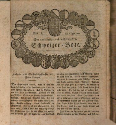 Der aufrichtige und wohlerfahrene Schweizer-Bote (Der Schweizer-Bote) Donnerstag 1. Januar 1818