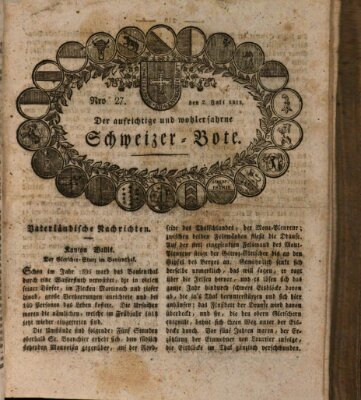 Der aufrichtige und wohlerfahrene Schweizer-Bote (Der Schweizer-Bote) Donnerstag 2. Juli 1818