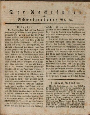 Der aufrichtige und wohlerfahrene Schweizer-Bote (Der Schweizer-Bote) Donnerstag 22. April 1819
