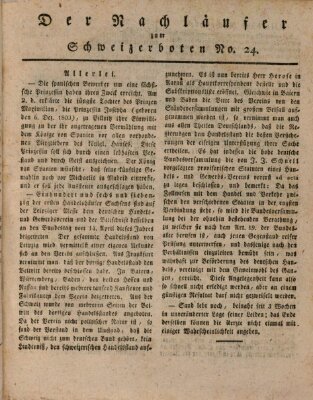 Der aufrichtige und wohlerfahrene Schweizer-Bote (Der Schweizer-Bote) Donnerstag 17. Juni 1819
