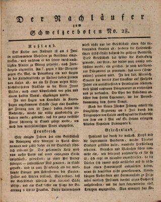 Der aufrichtige und wohlerfahrene Schweizer-Bote (Der Schweizer-Bote) Donnerstag 12. Juli 1821