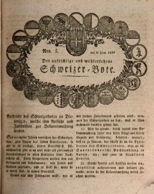 Der aufrichtige und wohlerfahrene Schweizer-Bote (Der Schweizer-Bote) Donnerstag 31. Januar 1822
