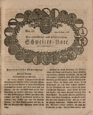Der aufrichtige und wohlerfahrene Schweizer-Bote (Der Schweizer-Bote) Donnerstag 28. November 1822