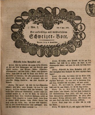 Der aufrichtige und wohlerfahrene Schweizer-Bote (Der Schweizer-Bote) Donnerstag 15. Januar 1824