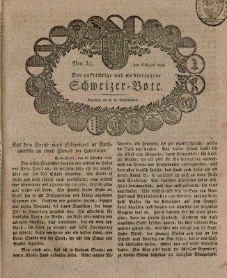 Der aufrichtige und wohlerfahrene Schweizer-Bote (Der Schweizer-Bote) Donnerstag 19. August 1824