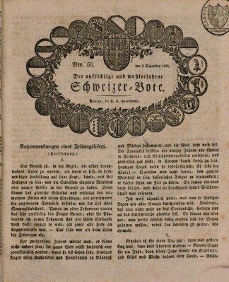 Der aufrichtige und wohlerfahrene Schweizer-Bote (Der Schweizer-Bote) Donnerstag 9. Dezember 1824