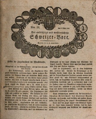 Der aufrichtige und wohlerfahrene Schweizer-Bote (Der Schweizer-Bote) Donnerstag 19. Mai 1825