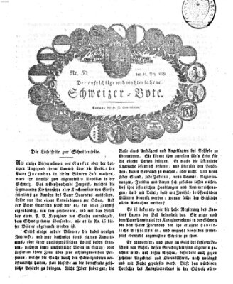 Der aufrichtige und wohlerfahrene Schweizer-Bote (Der Schweizer-Bote) Donnerstag 10. Dezember 1829