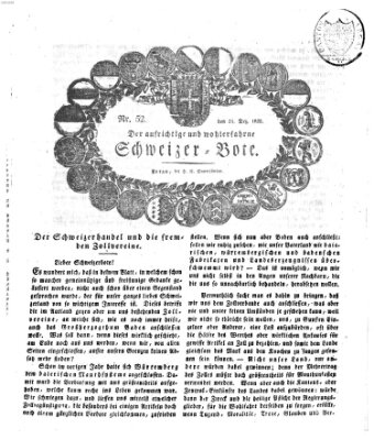 Der aufrichtige und wohlerfahrene Schweizer-Bote (Der Schweizer-Bote) Donnerstag 24. Dezember 1829