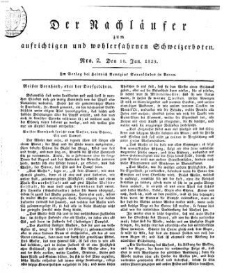 Der aufrichtige und wohlerfahrene Schweizer-Bote (Der Schweizer-Bote) Samstag 10. Januar 1829