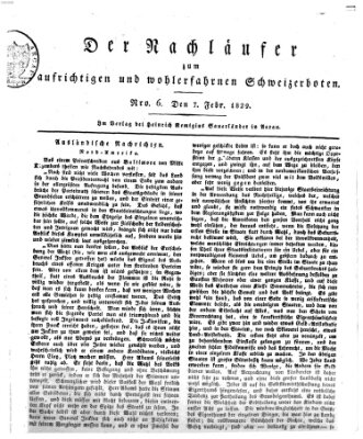 Der aufrichtige und wohlerfahrene Schweizer-Bote (Der Schweizer-Bote) Samstag 7. Februar 1829