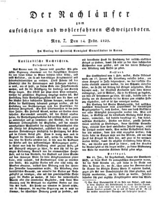 Der aufrichtige und wohlerfahrene Schweizer-Bote (Der Schweizer-Bote) Samstag 14. Februar 1829