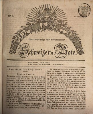 Der aufrichtige und wohlerfahrene Schweizer-Bote (Der Schweizer-Bote) Donnerstag 25. Februar 1830