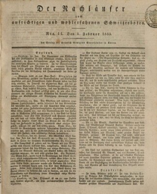 Der aufrichtige und wohlerfahrene Schweizer-Bote (Der Schweizer-Bote) Dienstag 5. Februar 1833