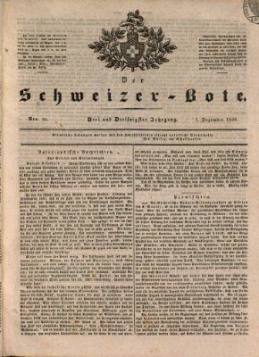 Der Schweizer-Bote Mittwoch 7. Dezember 1836
