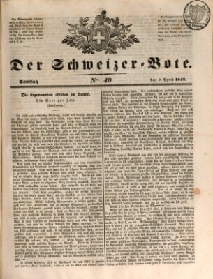 Der Schweizer-Bote Samstag 2. April 1842