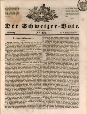 Der Schweizer-Bote Samstag 5. November 1842