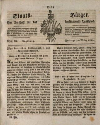 Der Staats-Bürger Freitag 30. März 1821
